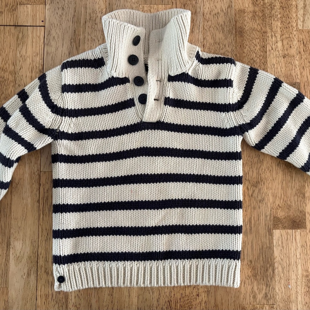 Striped Cotton Sweater